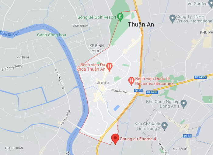 bản đồ quy hoạch phường lái thiêu