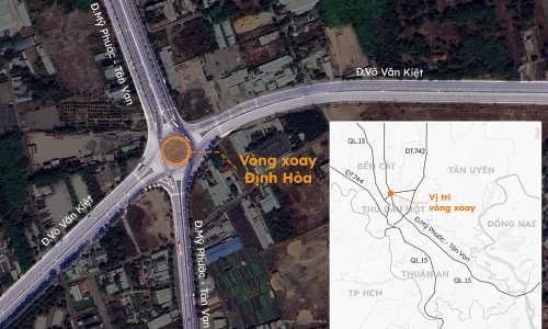 Giao lộ đường Mỹ Phước - Tân Vạn