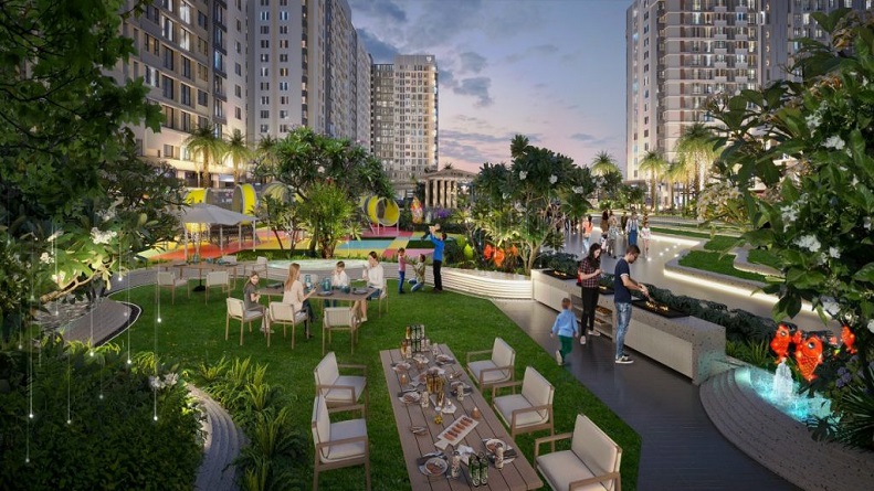 Nội khu đô thị The One World Bình Dương