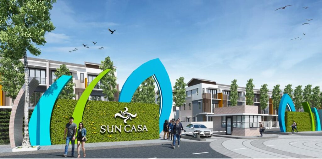 Cổng vào Sun Casa Central Bình Dương