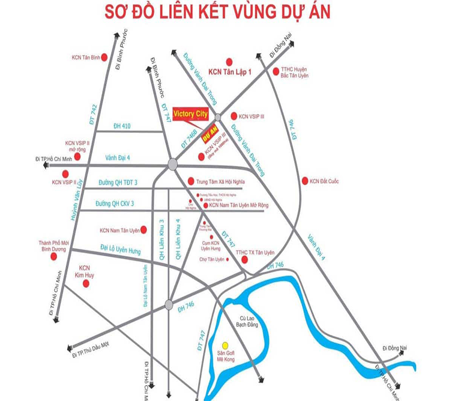 Liên kết vùng dự án khu nhà ở Tân Lập Bình Dương