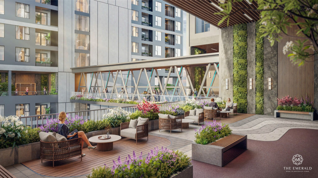 Phối cảnh tiện ích The Emerald 68 Thuận An Bình Dương