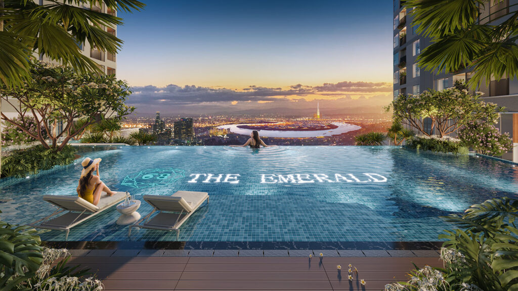 Tiện ích hồ bơi The Emerald 68 Thuận An Bình Dương