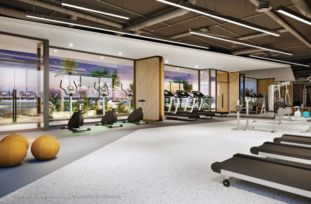 Tiện ích phòng gym căn hộ Ben Hill Bình Dương