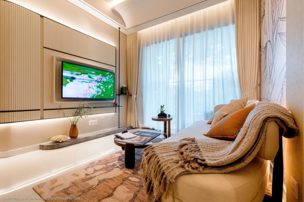 vị trí Setia edenia lái thêu