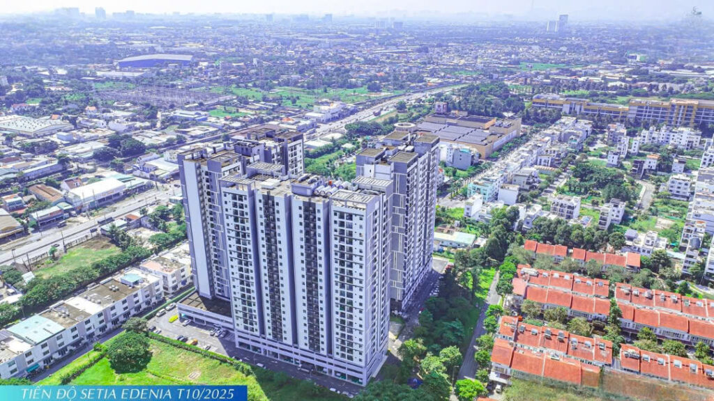 tiến độ thi công Setia Edenia